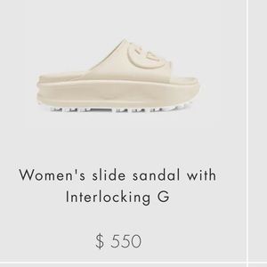 GUCCI - women’s slide sandal with Interlocking G